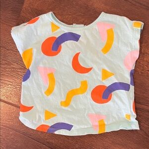 Open Edit Cap Sleeved Baby Graphic Tee